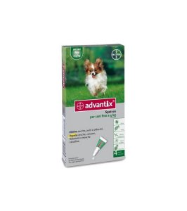 ADVANTIX SPOT ON*soluz 4 pipette 0,4 ml 40 mg + 200 mg canifino a 4 Kg
