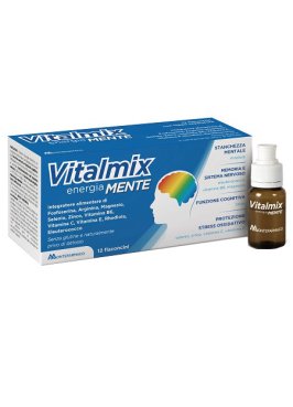 VITALMIX MENTE PER MEMORIA CONCENTRAZIONE ADULTI STUDENTI ANZIANI 12 FLACONI