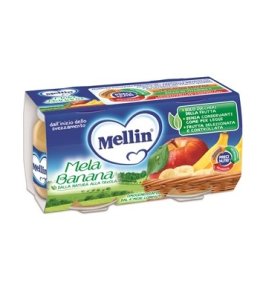 MELLIN OMOGENEIZZATO MELA BANANA 100 G 2 PEZZI