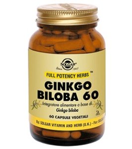 GINKGO BILOBA 60 60 CAPSULE VEGETALI