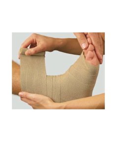 BENDA ELASTICA DAUERBINDE F ALTA ESTENSIBILITA' COMPRESSIONELEGGERA 12X700CM CON GRAFFETTE
