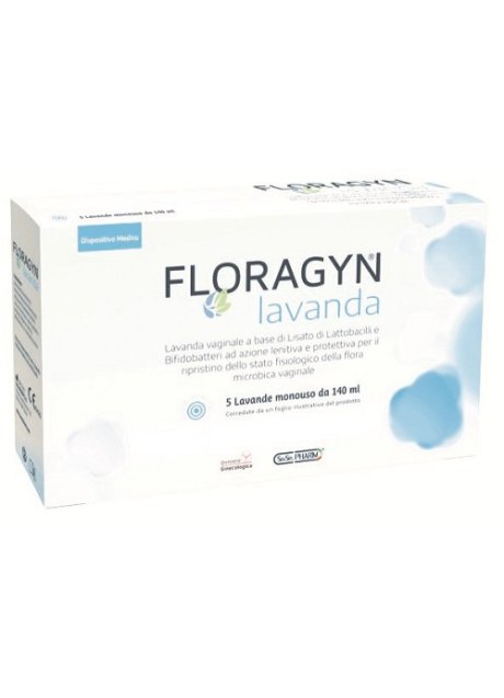 LAVANDA VAGINALE A BASE DI LATTOBACILLI LISATI FLORAGYN LAVANDA 140ML 5FLACONI