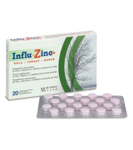 INFLUZINC GOLA 20CPR OROSOL