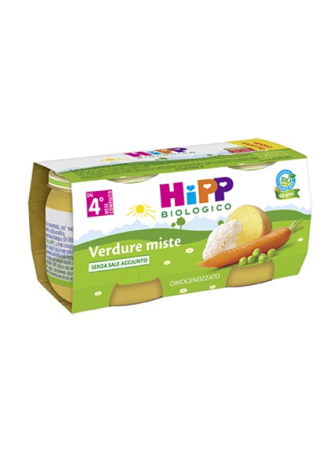 HIPP BIO HIPP BIO OMOGENEIZZATO VERDURE MISTE 2X80 G