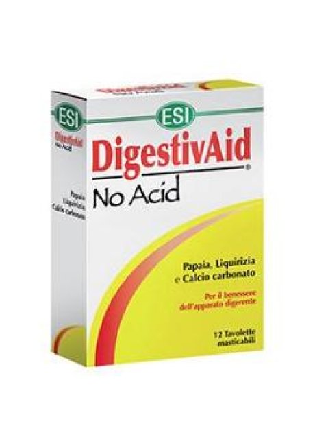 ESI DIGESTIVAID NO ACID 12 TAVOLETTE ESI DIGESTIVAID NO ACID 12 TAVOLETTE