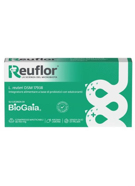 REUFLOR 10 COMPRESSE MASTICABILI AROMA LIMONE