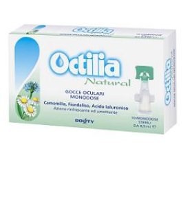 OCTILIA NATURAL GOCCE OCCHI IRRITATI E ARROSSATI 10 FLACONCINI MONODOSE 0,5 ML