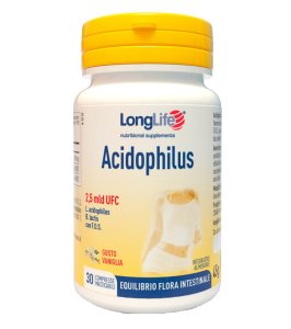LONGLIFE ACIDOPHILUS 30 COMPRESSE MASTICABILI
