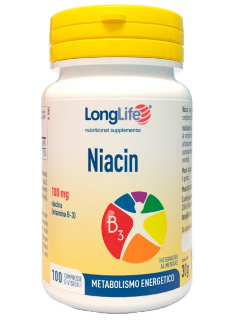 LONGLIFE NIACIN 100 MG 100 COMPRESSE
