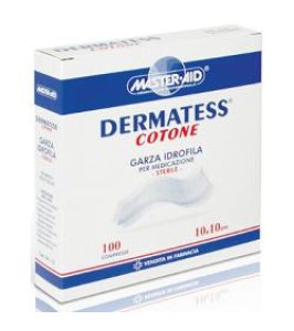 GARZA IDROFILA DERMATESS COT 10X10 100 PEZZI