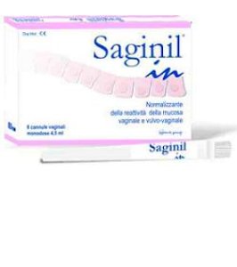 CANNULA VAGINALE SAGINIL MONODOSE DA 4,5ML 10PZ CLASSE I NORMALIZZANTE DELLA REATTIVITA' DELLA MUCOSA VAGINALE