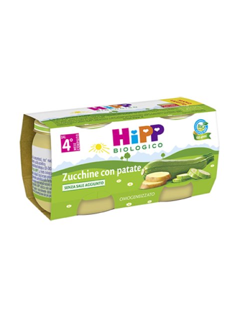 HIPP BIO HIPP BIO OMOGENEIZZATO ZUCCHINE CON PATATE 2X80 G