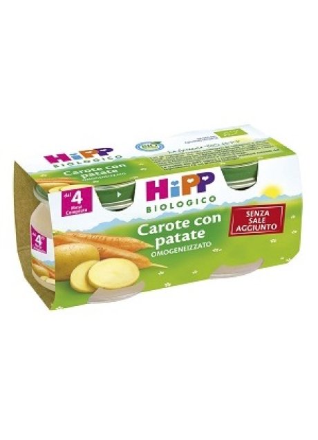 HIPP BIO HIPP BIO OMOGENEIZZATO CAROTE CON PATATE 2X80 G