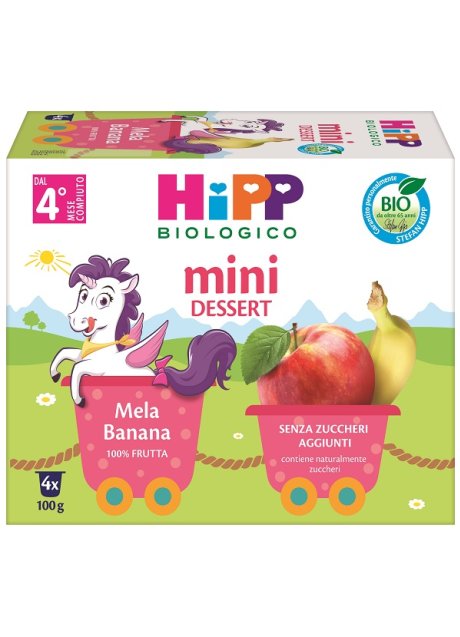 HIPP GRATTUGIA MELA BANAN 4X100G HIPP GRATTUGIA MELA BANAN 4X100G