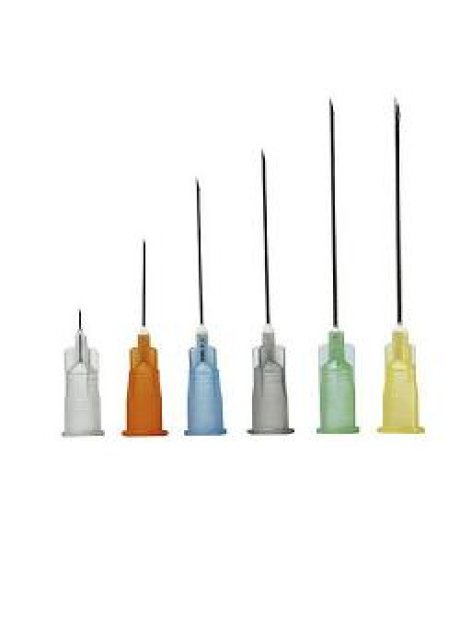 AGO STERILE PIC IN BLISTER SINGOLO CONO LUER LOCK GAUGE21 0,60X25MM CODICE COLORE BLU CHIARO 100 PEZZI