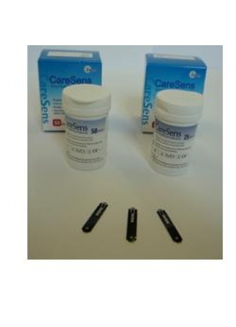 STRISCE MISURAZIONE GLICEMIA CARESENS II 25 PEZZI