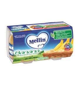 MELLIN OMOGENEIZZATO BANANA 100 G 2 PEZZI