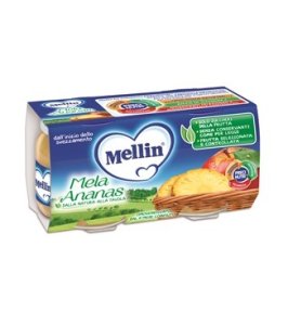 MELLIN OMOGENEIZZATO MELA ANANAS 100 G 2 PEZZI