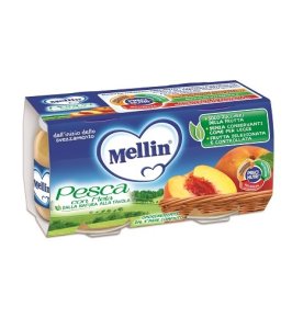 MELLIN OMOGENEIZZATO PESCA MELA 100 G 2 PEZZI