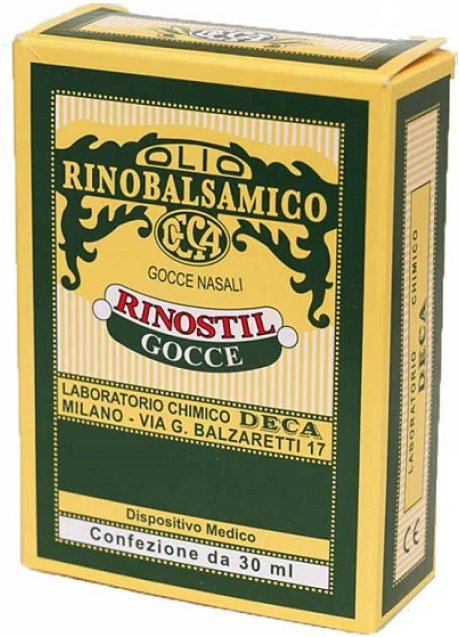 RINOSTIL GOCCE NASALI FLACONE 30ML OLIO RINOBALSAMICO PER LAPROTEZIONE DELLA MUCOSA NASALE E LA PULIZIA DELLE FOSSE NASALI