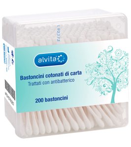 BASTONCINI COTONE 200 PEZZI ALVITA