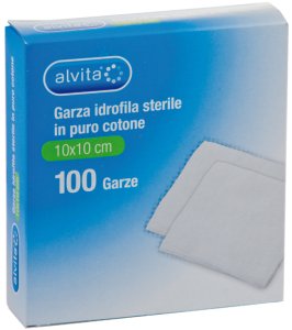 ALVITA GARZA COMPRESSA IDROFILA 36X40CM 12 PEZZI