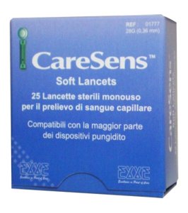 LANCETTE PUNGIDITO CARESENS SOFT 25 PEZZI