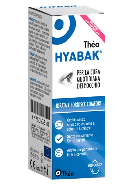 HYABAK PROTECTOR SOLUZIONE OFTALMICA SODIO IALURONATO 0,15%FLACONE 10ML