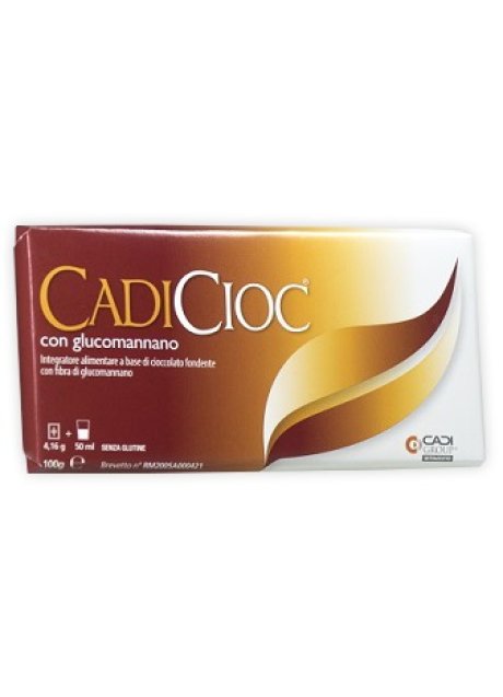 CADICIOC TAVOLETTA FONDENTE CON GLUCOMANNANO 100 G CADICIOC TAVOLETTA FONDENTE CON GLUCOMANNANO 100 G
