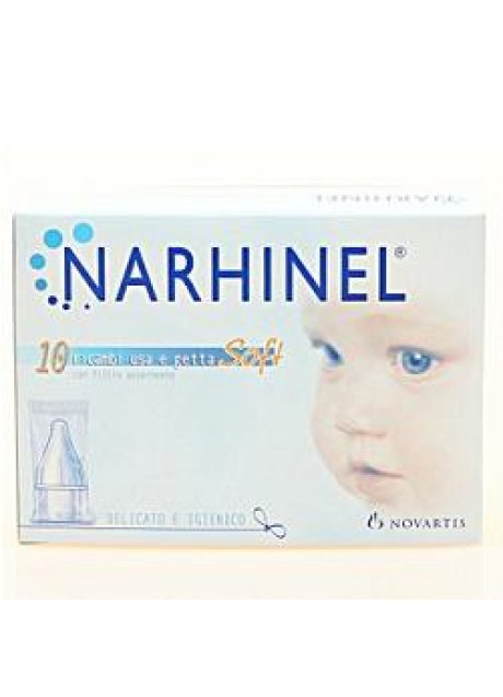 RICARICA USA E GETTA PER ASPIRATORE NASALE NARHINEL 10 PEZZISOFT ARTICOLO 526405