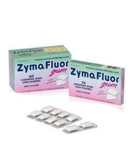 ZYMAFLUOR GUM FRAGOLA 10 PEZZI