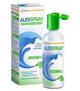 AUDISPRAY ADULT SOLUZIONE DI ACQUA DI MARE IPERTONICA SPRAYSENZA GAS DETERSIONE ORECCHIO 50ML