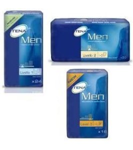 PANNOLONE SAGOMATO MASCHILE TENA MEN LIVELLO 1 24 PEZZI