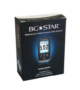 KIT BGSTAR CON 1 GLUCOMETRO 1 DISPOSITIVO PUNGIDITO 25 STRISCE REATTIVE E 25 LANCETTE PUNGIDITO