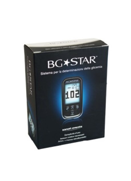 KIT BGSTAR CON 1 GLUCOMETRO 1 DISPOSITIVO PUNGIDITO 25 STRISCE REATTIVE E 25 LANCETTE PUNGIDITO