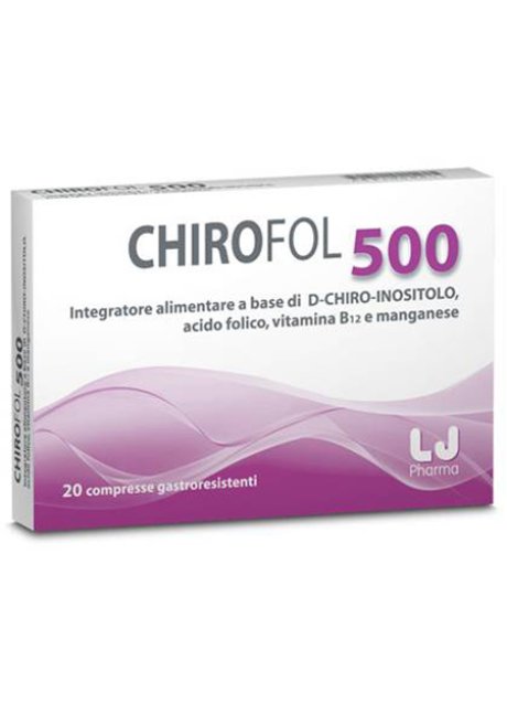 CHIROFOL 500 20 COMPRESSE GASTRORESISTENTI