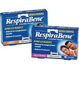 CEROTTO NASALE CLASSICO ADULTI RESPIRA BENE 10 PEZZI