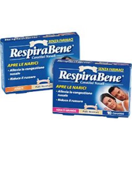 CEROTTO NASALE CLASSICO ADULTI RESPIRA BENE 10 PEZZI