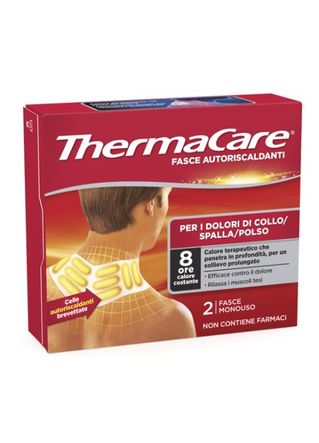 FASCE AUTORISCALDANTI A CALORE TERAPEUTICO THERMACARE COLLOSPALLA POLSO 2 PEZZI