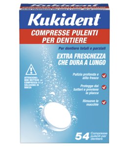KUKIDENT CLEANSER FRESCH 32 COMPRESSE PULIZIA PROTESI DENTARIE