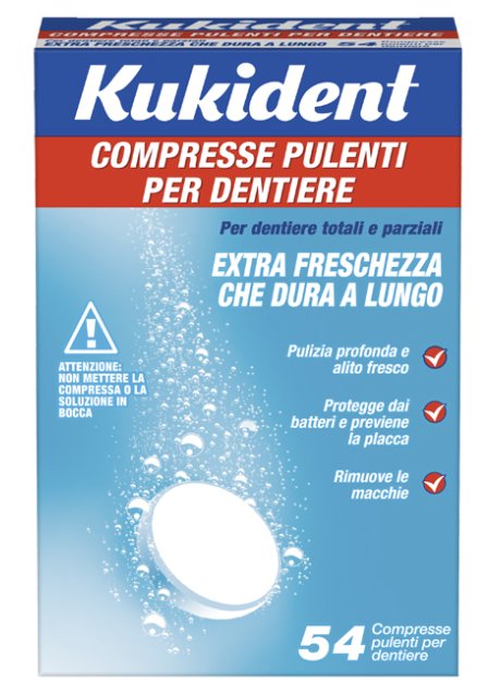 KUKIDENT CLEANSER FRESCH 32 COMPRESSE PULIZIA PROTESI DENTARIE