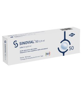 SIRINGA INTRA-ARTICOLARE SINOVIAL ONE ACIDO IALURONICO 2% 2,5 ML