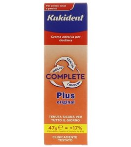 KUKIDENT PLUS COMPLETE CREMA ADESIVA PER PROTESI DENTARIE 47G