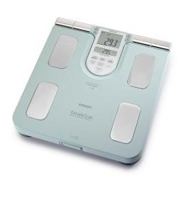 BILANCIA PESAPERSONE CON MONITOR COMPOSIZIONE CORPOREA 4SENSORI PESO PERCENTUALE MASSA GRASSA E MASSA MUSCOLARE BF511 COLORE TURCHESE