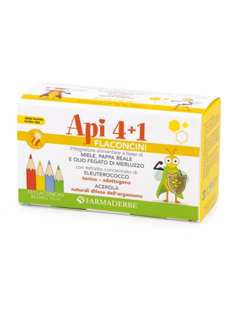 API 4+1 LIQUIDO 10 FLACONCINI 10 ML