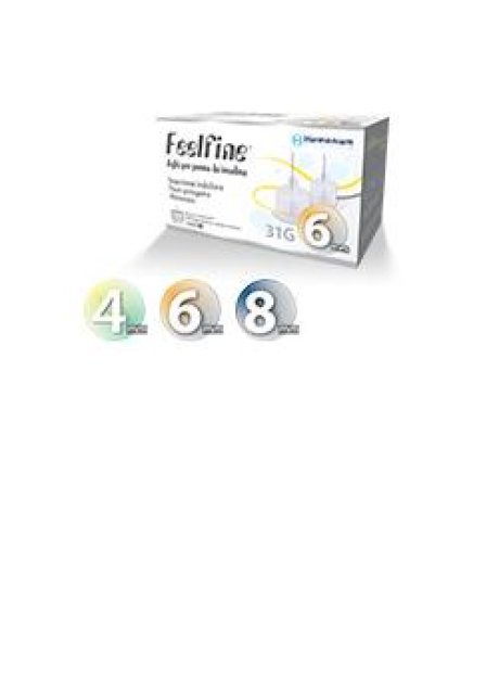AGO PER PENNA DA INSULINA FEELFINE GAUGE 32 LUNGHEZZA 4 MM 100 PEZZI