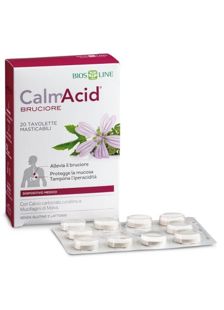 BIOSLINE CALMACID BRUCIORE 20 TAVOLETTE MASTICABILI