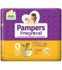 PAMPERS MICRO PANNOLINI PER BAMBINI 24 PEZZI
