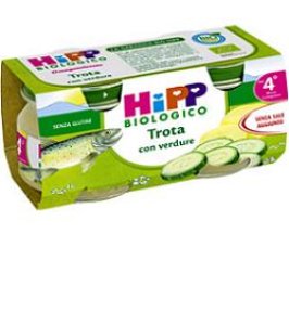 HIPP BIO OMOGENEIZZATO TROTA VERDURE 80 G 2 PEZZI