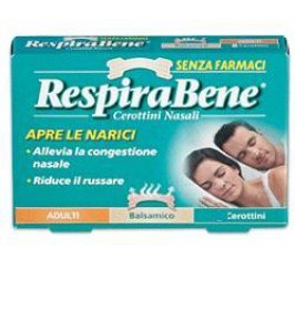 CEROTTO NASALE BALSAMICO ADULTI RESPIRA BENE 10 PEZZI